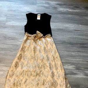 Black and gold dress for kids